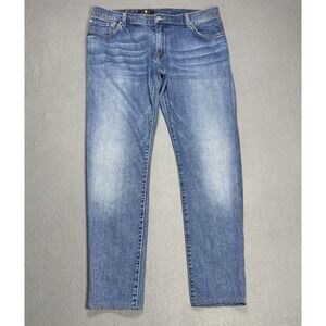 7 For All Mankind Men's Skinny Jeans - Light Blue Wash